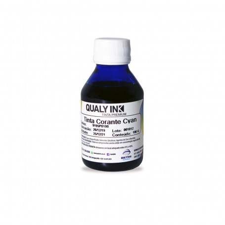 Tinta Brother Universal Corante Ciano CC2B-1173 | Com Bico Aplicador | Qualy Ink 100g