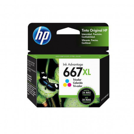 Cartucho de Tinta HP 667XL Color 3YM80L 3YM80AL 3YM80AB | Deskjet Ink Advantage 2776 | Original