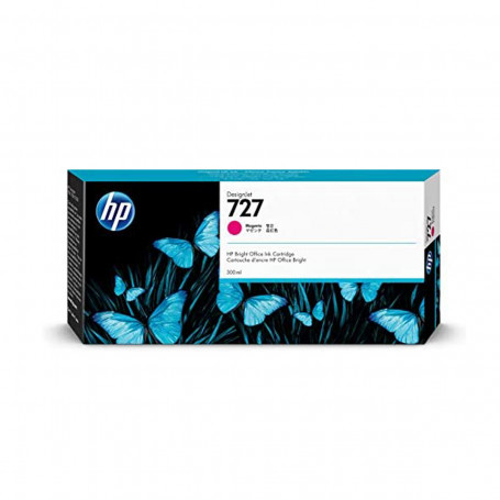 Cartucho de Tinta HP 727 F9J77A Magenta | Designjet T1500 T920 T930 | Original 300ml