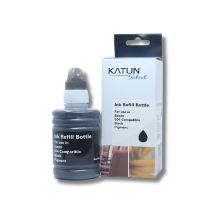 Tinta Compatível com Epson T504 T504120 Preto | L4150 L4160 L6171 L6191 L6161 | Katun Select 127ml