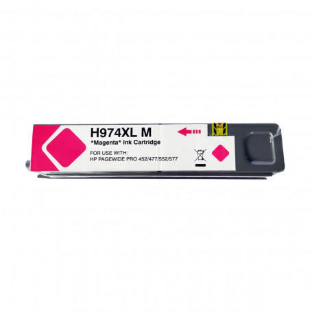 Cartucho de Tinta Compatível com HP 974XL L0R02AL Magenta | 452DN 477DW 552DW | Katun Business Ink