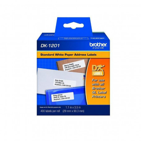 Etiqueta Contínua Brother DK1201 DK-1201 | QL-570 QL-580 QL-550 QL-700 QL-720NW | 29mm x 90mm