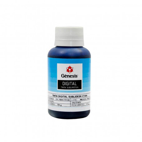 Tinta sublimatica Digital Sublidesk Ciano | DS7004 | Gênesis 100g
