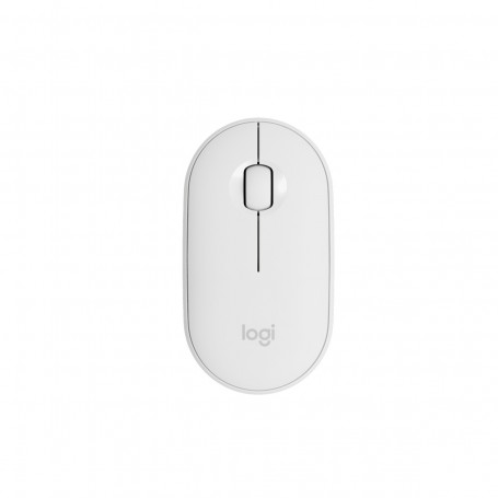 Mouse Wireless Sem Fio USB Pebble Logitech M350 910-005770 | Branco