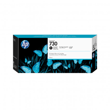 Cartucho de Tinta HP 730 Preto Fotográfico P2V73A | Plotter HP T1600 T1700 | Original 300ml