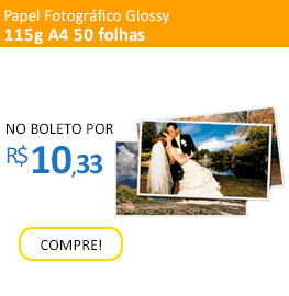 Papel Fotográfico Glossy Brilhante | 115g