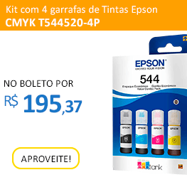 Kit com 4 Garrafas de Tinta Epson T54452