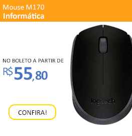 Mouse Sem Fio USB Óptico Logitech M170