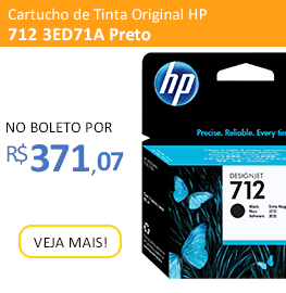 Cartucho de Tinta HP 712 Preto 3ED71A |