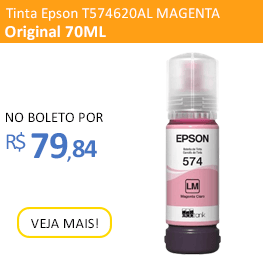 Tinta Epson T574620AL T574620 T574 Magenta Claro | L8050 | Original 70ml